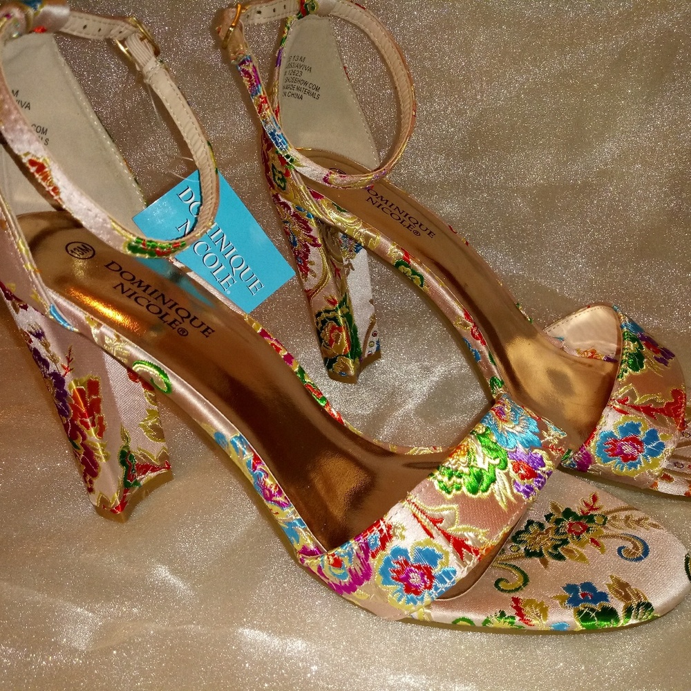 Chinese print heel